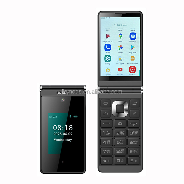 Customize Flip Android Phone Touch Screen Keypad Smartphone Flip Phone Manufacturer 4g Smart Flip Phone Mobile Android Unlocked
