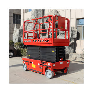 Nueva Plataforma Elevadora de Tijera Autopropulsada Vertical Móvil Hidráulica de 10 m con Ruedas Eléctrica EVERSTAR EPT1214LDS 230-450 kg de Aluminio - Product Image 4