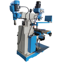 Manual fresadora vertikale horizontale 3 achse DRO Auto tippen ZX6350ZA mühle bohrer bohren und fräsen maschine