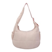 Sac seau matelassé à carreaux pour femme, style coréen, nouvelle mode, en nylon simple, grande capacité, sac à bandoulière en polyester cousu