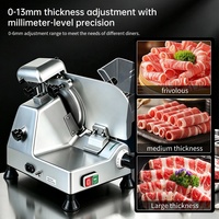 Trancheuse à viande commerciale semi-automatique Welldone de 8 pouces, machine électrique en acier inoxydable pour trancher le jambon, le fromage, équipement de cuisine