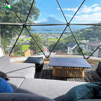 Usine directe Camping Geo grand salon dôme géodésique maison tentes Glamping jardin Igloo dôme
