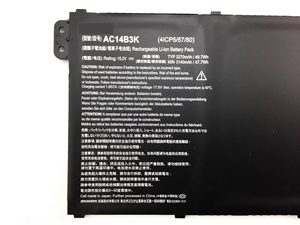Batterie AC14B8K AC14B3K authentique pour <span class=keywords><strong>Acer</strong></span> <span class=keywords><strong>Chromebook</strong></span> <span class=keywords><strong>CB3</strong></span>-<span class=keywords><strong>111</strong></span> CB5-571 AspireV3-371 15.2V 48WH - Product Image 4