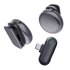 Micrófono Lavalier Inalámbrico Circular Portátil SX19 para Grabación de Video, Tipo Magnético, Conector Tipo C, Cancelación de Ruido para Teléfonos Celulares - Product Image 1