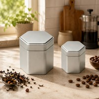 Boîte de rangement hermétique hexagonale en fer blanc de qualité alimentaire Yixinli pour thé, snacks et bonbons – Fournisseur en gros avec logo personnalisé