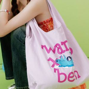 Bolso de Mano Ligero y Portátil para Chicas, con Diseño de Dibujos Animados, Bolso de Compras para Mujer con Logotipo Bordado - Product Image 5