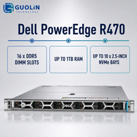 Solution de serveur d'entreprise pour les applications commerciales et la gestion des données, serveur en rack Dell PowerEdge R470 1U neuf