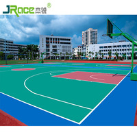 Plancher en caoutchouc liquide de surface de cour de badminton de polyuréthane d'effet de bon coussin
