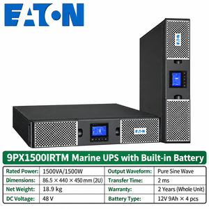 Eaton 9PX1500IRTM 1500VA 1500W <span class=keywords><strong>UPS</strong></span> Marino Monofásico de Montaje en Rack, Fuente de Alimentación de Respaldo para Aplicaciones Marinas - Product Image 1
