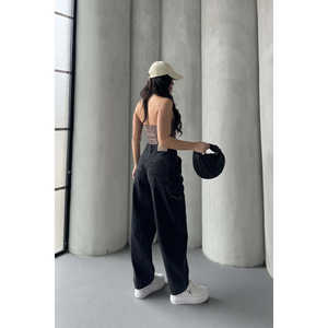 กางเกงโค้ทผู้หญิงทรงดินสอ สไตล์แบ็กกี้ ผ้ายีนส์ใส่สบายสำหรับใส่ในชีวิตประจำวัน - Product Image 4