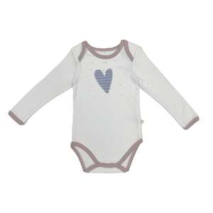 Muestra Disponible: Pijama de Verano con Diseño de Botones a Presión, Body de Algodón Orgánico para Bebés Niñas - Product Image 4