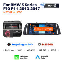 Autoradio stéréo avec écran tactile Android MEKEDE Qualcomm 680, lecteur vidéo, DVR auto, WIFI, 4G, BT pour BMW Série 5 F10 F11 2011-2017