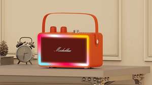 Machine de karaoké <span class=keywords><strong>SP500</strong></span>, enceinte de karaoké portable avec deux micros sans fil, haut-parleur professionnel - Product Image 2