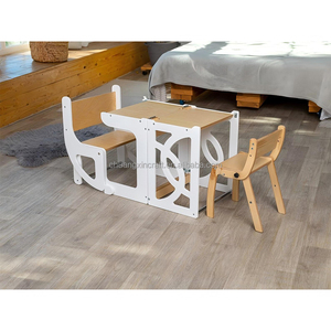โต๊ะหอคอยเด็กอเนกประสงค์ 5 in 1 พร้อมกระดานดำและเก้าอี้เรียนรู้ - Product Image 3