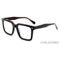5521 Monture optique carrée en acétate de haute qualité, lunettes faites à la main, montures de lunettes en acétate