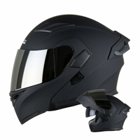 SLKE Nouveau Style 3C DOT Certification Double Lentille Street Bike Casque Intégral Flip up Casque Modulaire