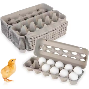 Cartón de huevos con logotipo impreso personalizado, cartón de huevos de pato reciclado desechable, cartón de huevos barato para pollo - Product Image 2