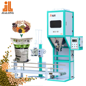 Semi-Auto 25Kg/50Kg Landbouwkorrel Verpakkingsmachine Voor Soja Maïsboon Met Naaien Transportband-Concurrerende Prijs Voor Voedseltoepassing - Product Image 1