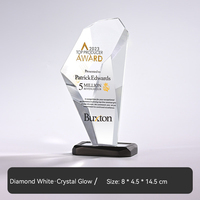 Trophée en cristal personnalisé |   Gravure créative pour le championnat d'équipe, la récompense de la réunion annuelle et la récompense des employés excellents