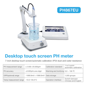 Bán buôn máy tính để bàn Màn hình cảm ứng kỹ thuật số Máy Đo Độ DẫN phòng thí nghiệm PH <span class=keywords><strong>meter</strong></span> phân tích oxy hòa tan benchtop PH <span class=keywords><strong>Meter</strong></span> - Product Image 6