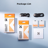K&F Concept Cocok untuk Fujifilm X100VI, 2-Pack 1050mAh NP-W126 NP-W126S Baterai Kamera Isi Ulang Baterai Kamera Digital