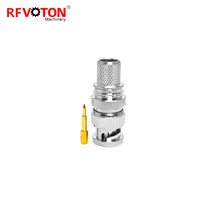 RFVOTON connecteur BNC prise mâle à sertir (EZ) connecteur étanche RF sans soudure pour câble WTR400 RG8