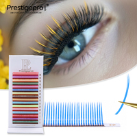 Extensions de cils 5D Blue Fairy Brown, cils en soie de cachemire de haute qualité, extrêmement volumineux, cils 5D effet fleur, cils à pointes florales