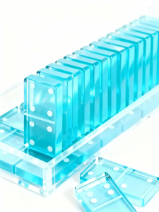 Juego de Dominó de Acrílico Personalizable para Diversión Familiar y Juego Educativo - Product Image 3