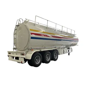 Stainless Steel/Auminum Alloy 45000/50000 Liters Oil Tank Fuel Tanker Truck Semi Trailer