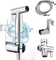 Shattaf Réglable Pression D'eau De Poche En Acier Inoxydable 304 Toilette Douche Bidet Pulvérisateur Ensemble