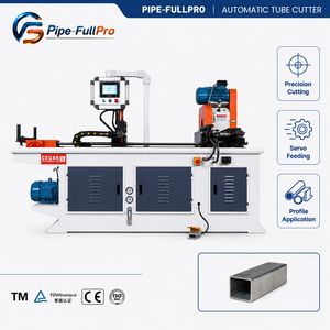 Máquina de Corte de Tubos Automática Neumática de 45 Grados con Alimentación Hidráulica CNC, Marca GeYu, para Tubos de Hierro y Acero Inoxidable - Product Image 1