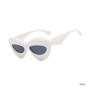 2024 nuevo Y2K Retro Punk gafas de sol Unisex de gran tamaño acrílico plástico gafas azul UV400 alto blanco rojo rosa amarillo otra novedad - Product Image 5