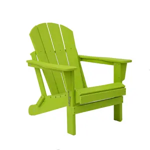 Toptan ahşap salon sandalye plastik bahçe sandalyesi açık hdpe adirondack sandalye