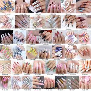 Diseño de <span class=keywords><strong>uñas</strong></span> postizas con diamantes de imitación y caja, venta al por mayor, personalizado, de lujo, 3d, acrílico, ostentoso, rosa, alta calidad, <span class=keywords><strong>2022</strong></span> - Product Image 5