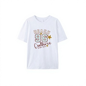 Men Short Sleeve Cotton T-Shirt Regular Fit Casual O-Neck Graphic Tee with Letter Print Front <b>Design</b> OEM ODM - Product Image 4