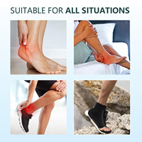 Protège-talon pour tendon d'Achille, chaussettes à compression rembourrées, chaussettes en gel pour le talon pour la bosse de Haglunds, la bursite, la tendinite et la sensibilité