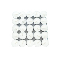 Usine de bougies 50pcs 4 heures de combustion bougie chauffe-plat sans goutte pour les vacances