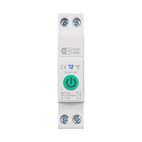 Interruptor de Circuito Inteligente WiFi de 1P para Riel DIN, Control Remoto, Monitoreo de Energía, MCB