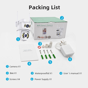 Jortan ống kính kép đầy đủ màu sắc Wifi 6MP PTZ an ninh không dây icsee CCTV IP ống kính kép máy ảnh - Product Image 5