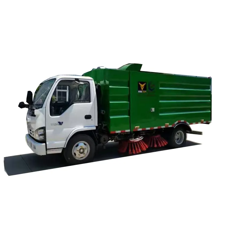 China factory low price 8T 8000KG 2cbm waste tank clean 5cbm water tank cleaning truck dust vacuum sweeper near me
