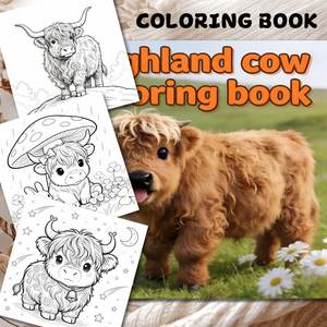 Cuaderno Espiral Personalizado con Diseño de Vaca de las Tierras Altas, Libro de Actividades Creativas y Divertidas para Niños, Servicio de Impresión Personalizada - Product Image 1