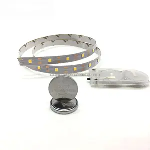 3528 2835 Smd Coin Batterie betriebener LED-Streifen Warmweiß Grün Blau Rot Schuhe LED-Streifen