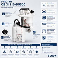 Module de pompe à carburant électrique intégré au réservoir 31110-D5500 31110D5500 pour Kia Optima Hyundai Sonata 2.4L 2016-2020 31110-C2500