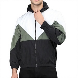 Chaquetas Cortavientos Formales de Alta Calidad para Hombre, Cuello Alto, Cierre de Cremallera, Diseño con Letras, Ecológicas, Servicio OEM para la Moda de Otoño - Product Image 3