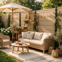 Lames de clôture verticales en PVC Kenda brevetées, résistantes aux UV, anti-moisissures, pour clôture métallique extérieure de jardin, couverture d'intimité
