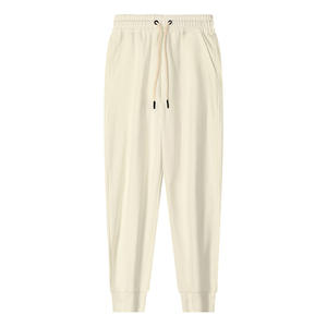 Pantalon de survêtement décontracté en coton tricoté à jambe droite pour homme, couleur unie, infrarouge lointain, 360g, pour printemps, automne et hiver - Product Image 6