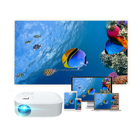 Projecteur LCD portable avec décodage Bluetooth WiFi 1080P et prise en charge 720P de la mise en miroir d'écran et du partage multimédia