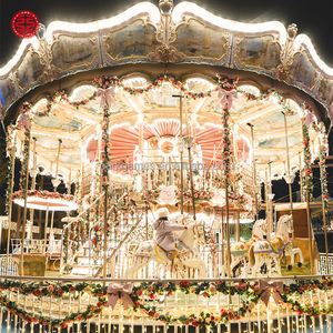 Centre de divertissement familial, <span class=keywords><strong>parc</strong></span> à thème, manèges, carrousel classique à deux étages de luxe à vendre - Product Image 4