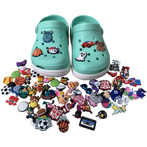 <strong>Football</strong> Hole Shoes Flower Buckle PVC Decorative Accessories with <strong>Croc</strong> <strong>Charms</strong> Made in China Unisex - Product Image 2