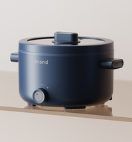 OEM Prix compétitif Marmite portable Mini cuisinière de voyage portable Poêle électrique antiadhésive multifonctionnelle pour sauté